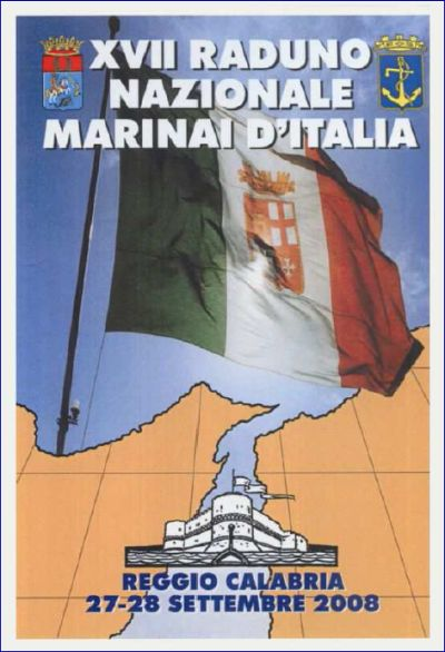 Locandina del XVII Raduno Nazionale Marinai d'Italia, Reggio Calabria, 27-28 settembre 2008